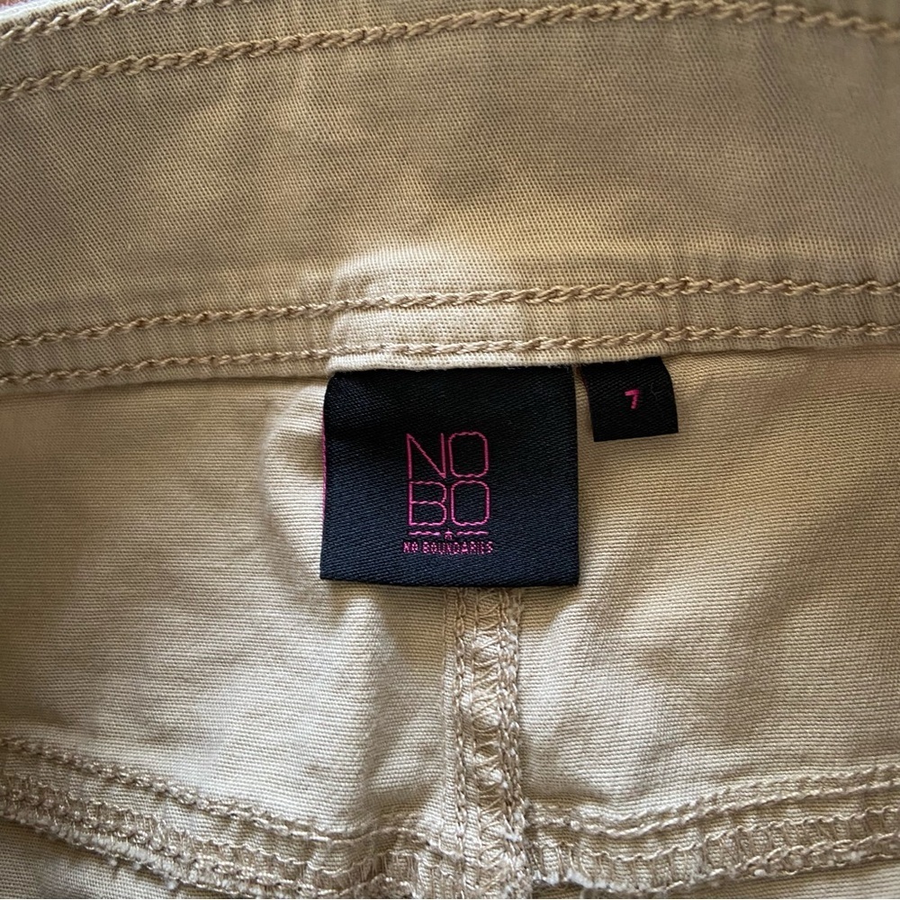Beige Cargo Mini Skirt - Picture 5 of 9